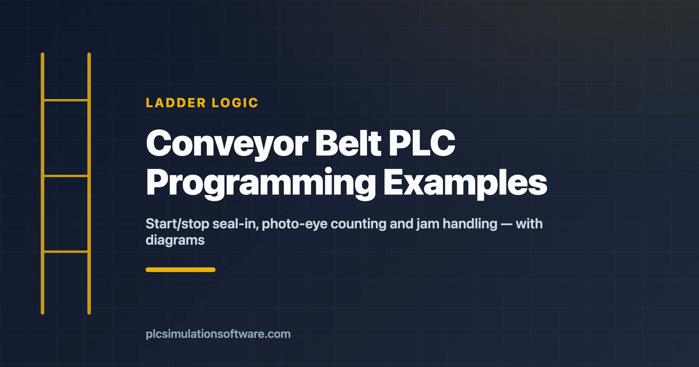 conveyor belt plc programming examples hero image