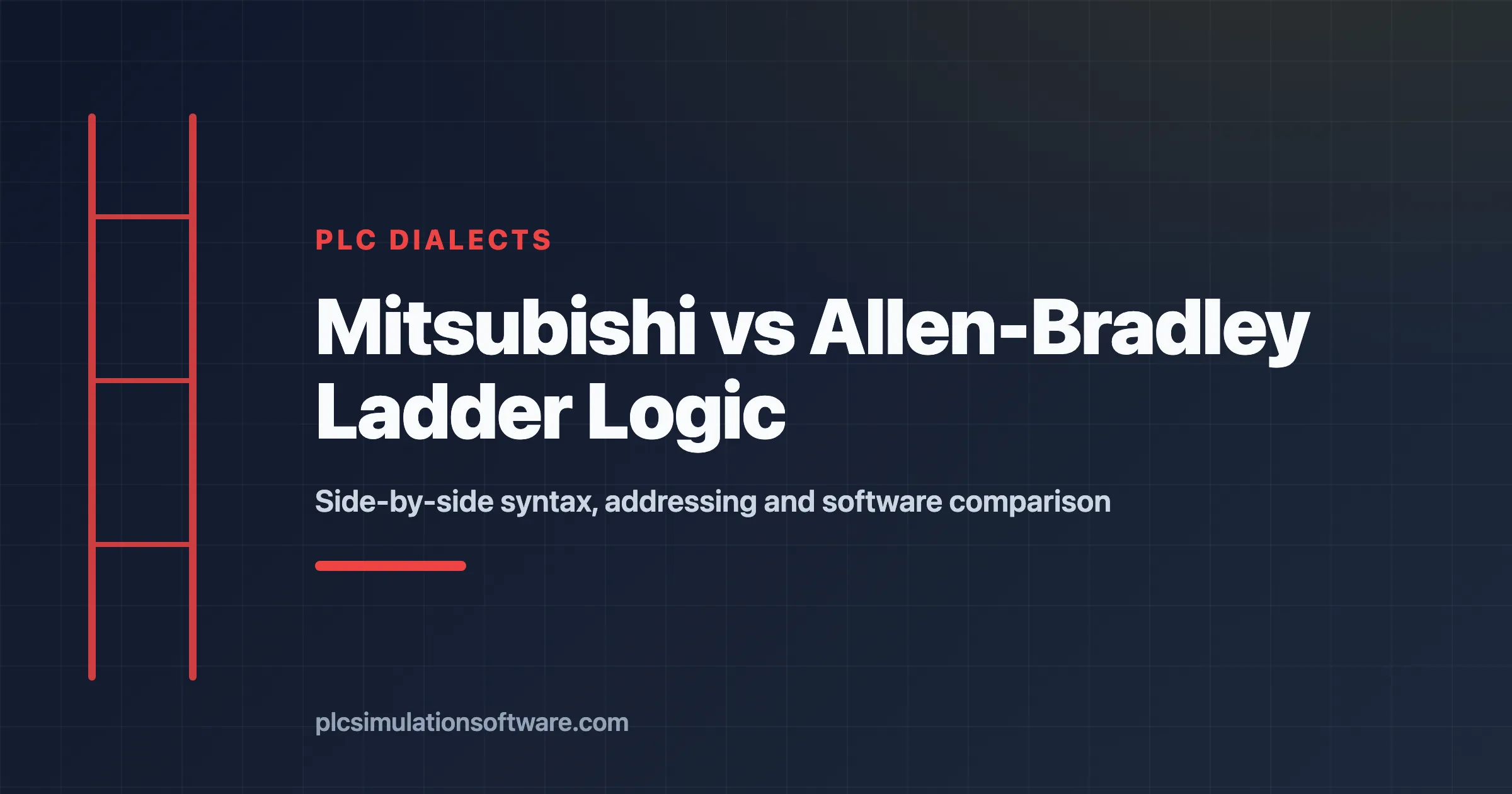 Mitsubishi vs Allen-Bradley ladder logic side-by-side comparison guide