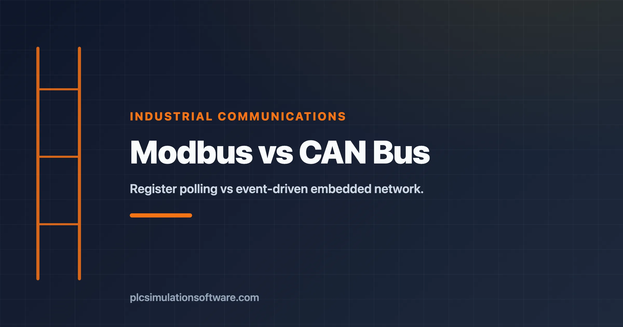 Modbus vs CAN Bus — industrial register protocol vs embedded machine network