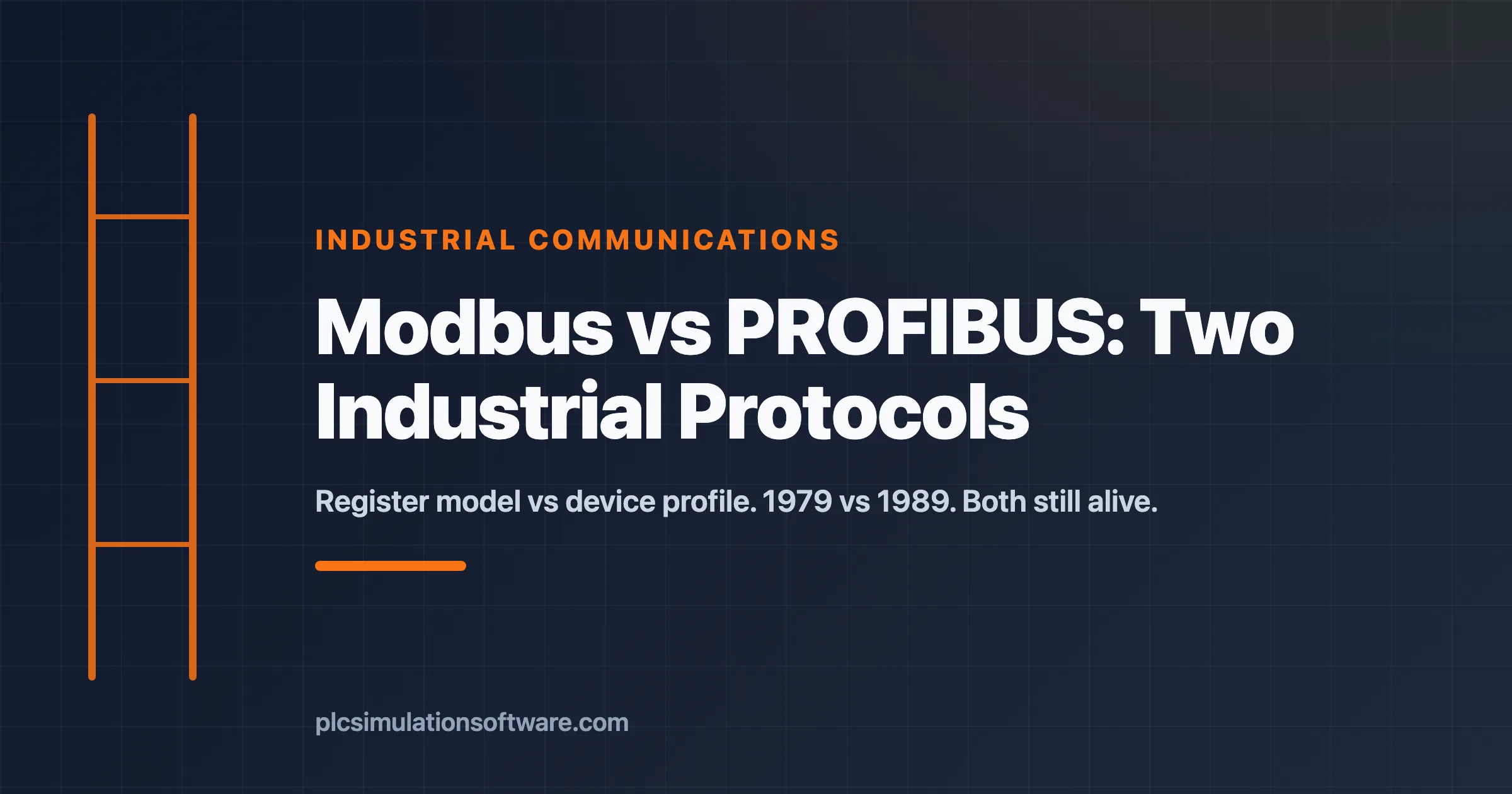 Modbus vs PROFIBUS — register model vs device profile, RS-485 physical layer