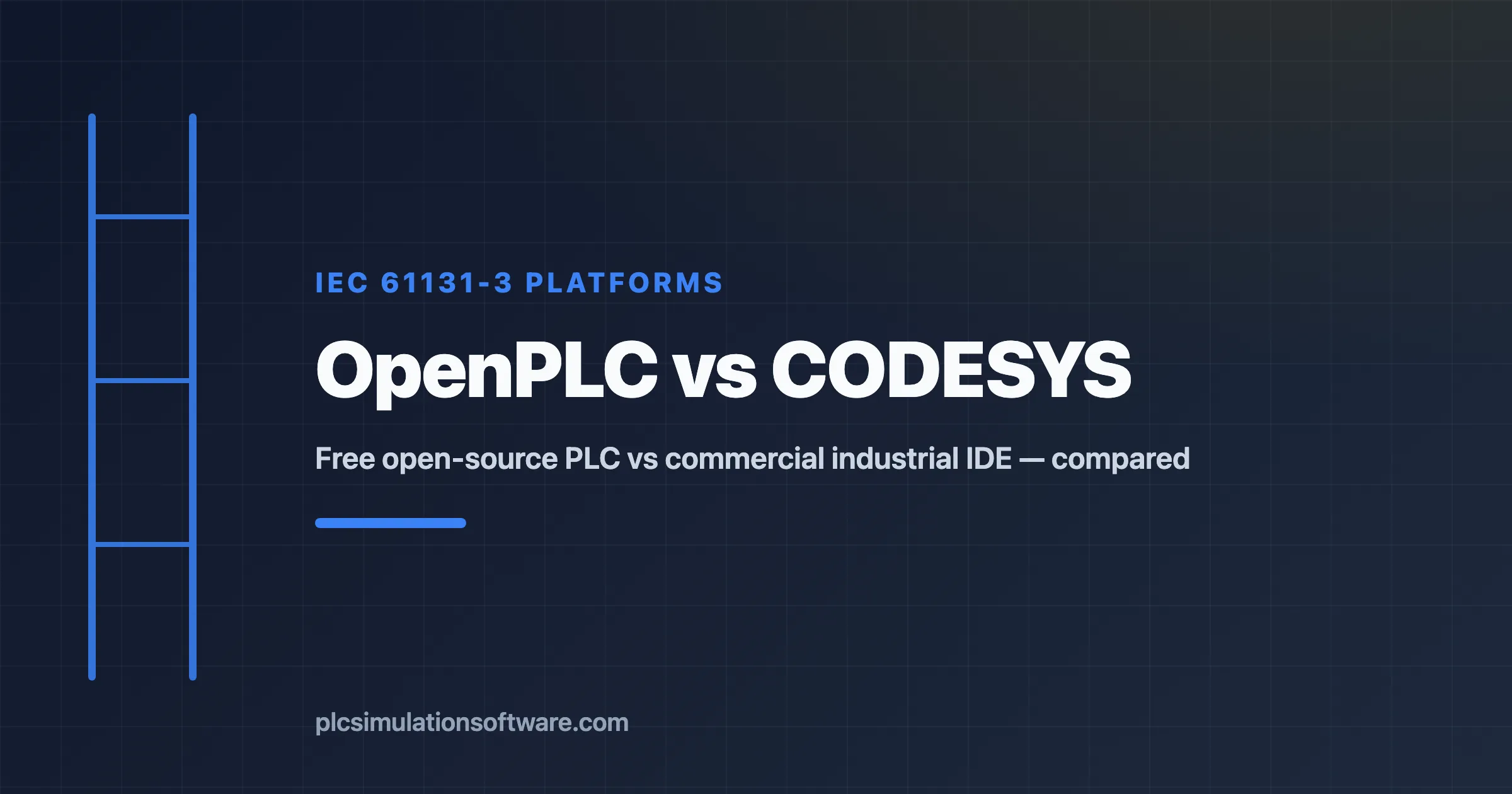 OpenPLC vs CODESYS compared: licensing, hardware, runtime and IEC 61131-3 language support