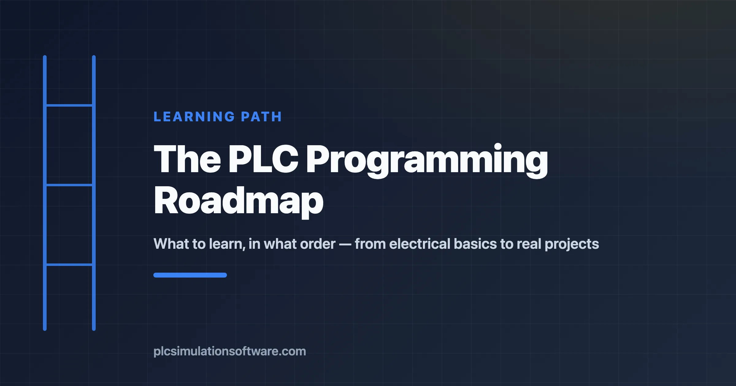 PLC programming roadmap from electrical basics to real projects