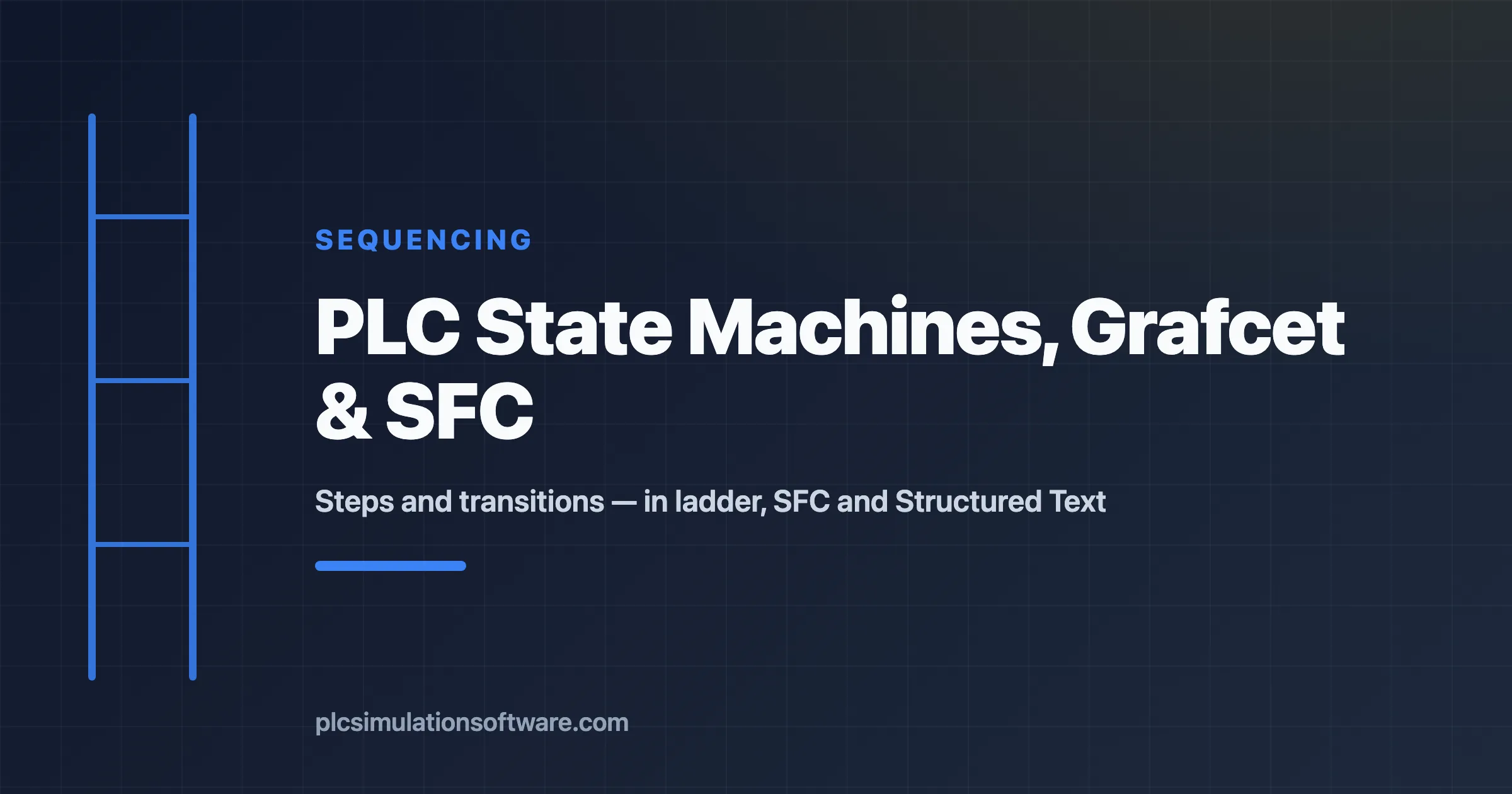 PLC state machine, Grafcet and Sequential Function Chart explained