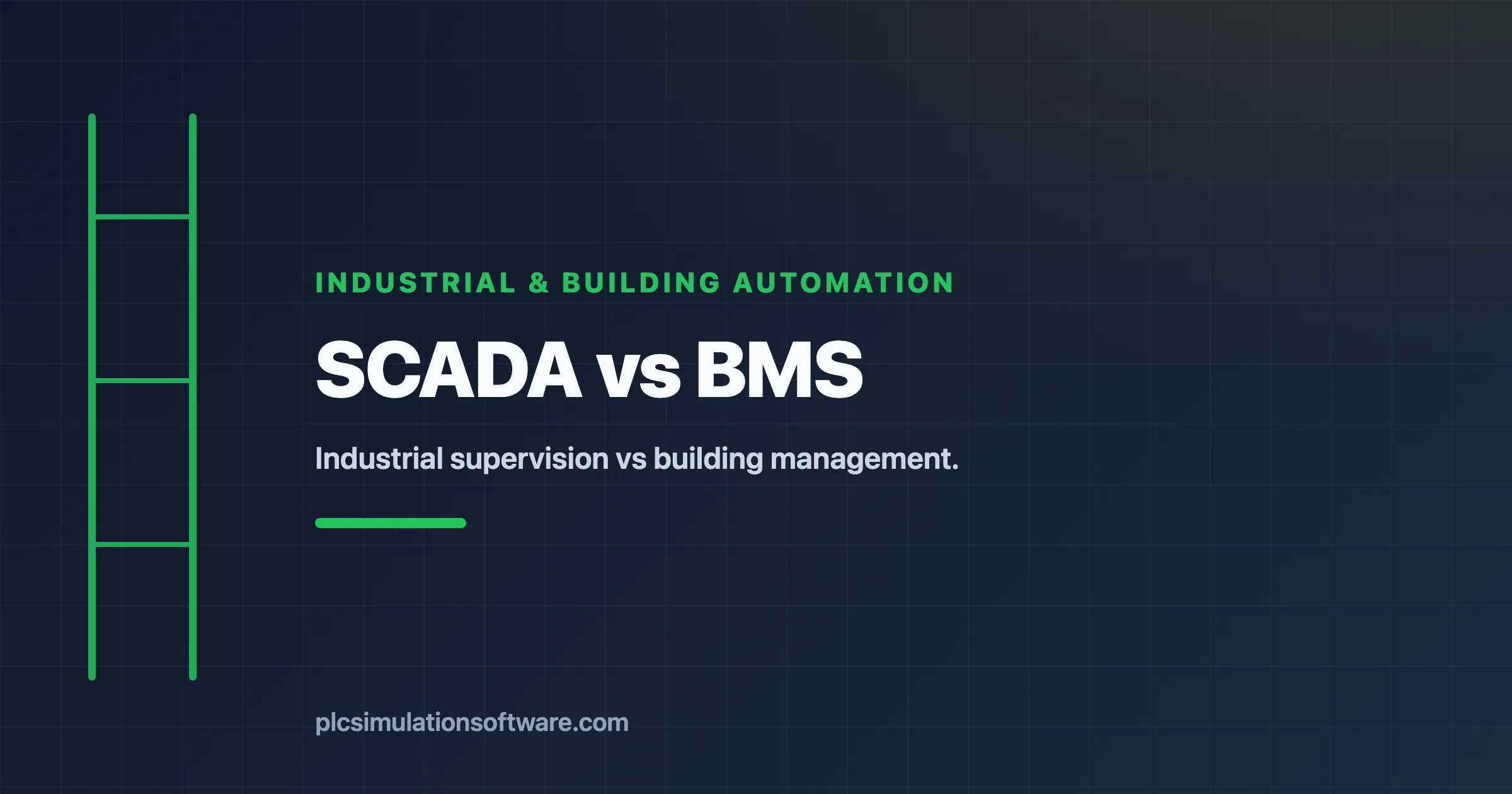 SCADA vs BMS — industrial supervision vs building automation