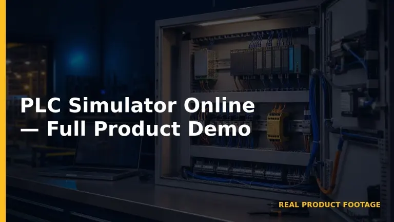 PLC Simulator Online — Full Product Demo