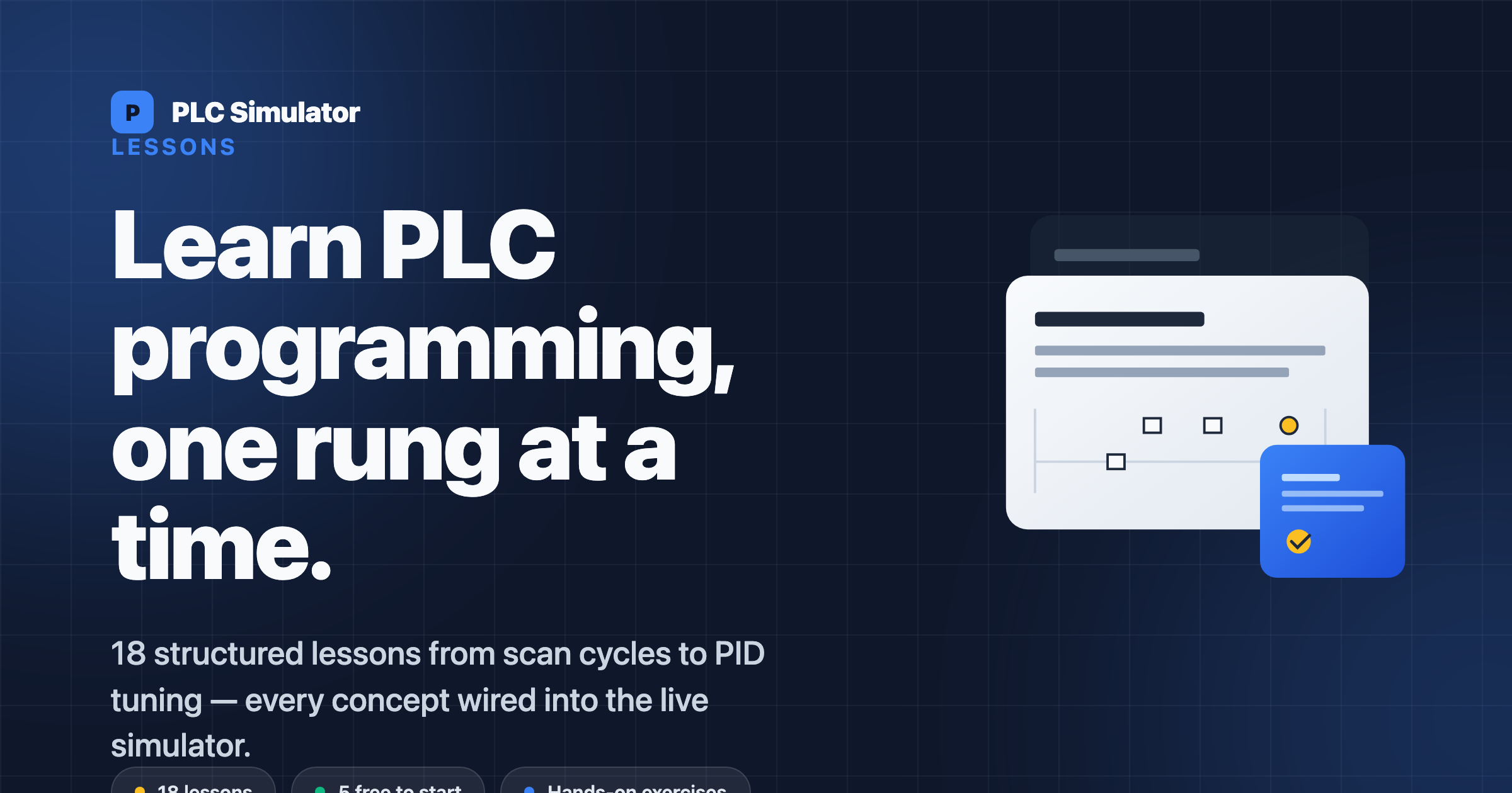 PLC Programming Lessons — 18 Structured Courses - PLC Simulator